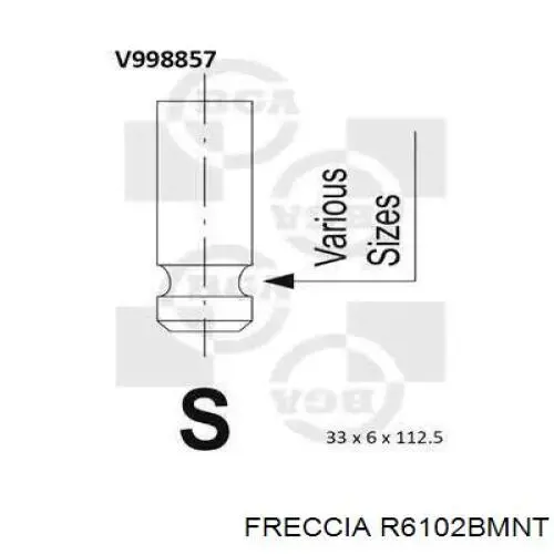 Купити R6102BMNT Freccia Клапан впускний