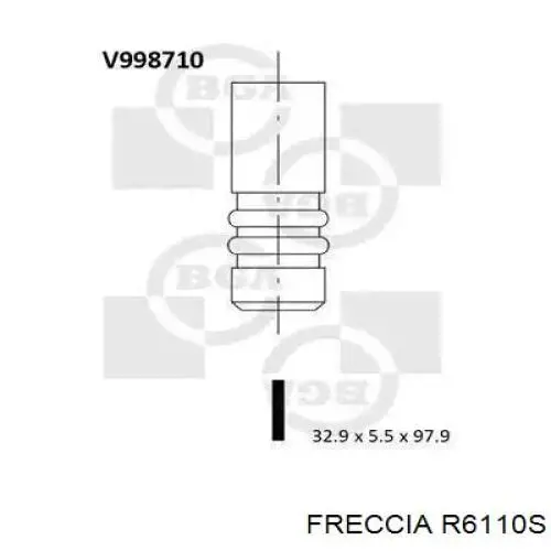 Клапан впускний Freccia R6110S ціна, від 4.51 USD