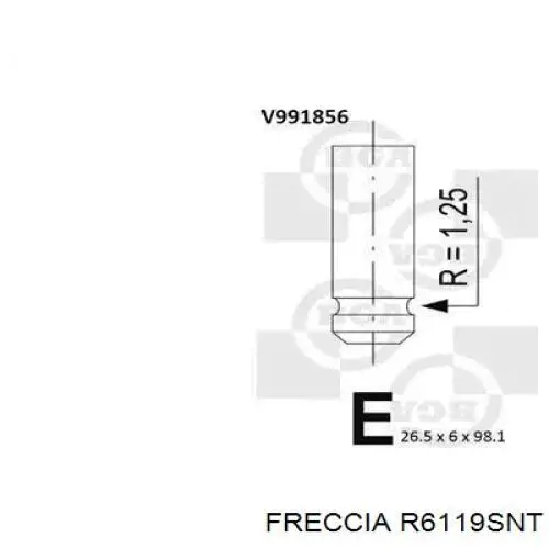 6119 Freccia клапан впускний