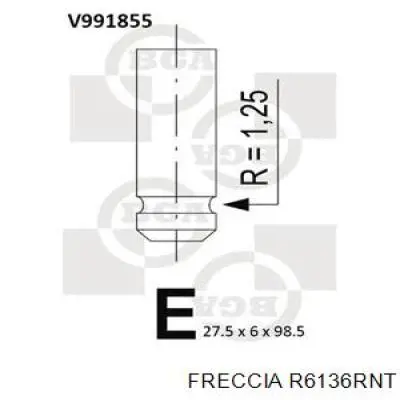 Клапан впускний 6136RNT Freccia