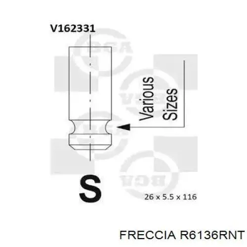 R6136 Freccia клапан впускний