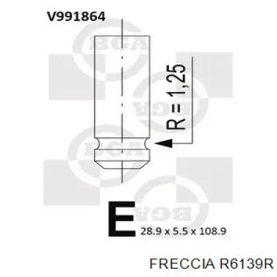 Вихлопний клапан Freccia R6139R ціна, від 7.95 USD
