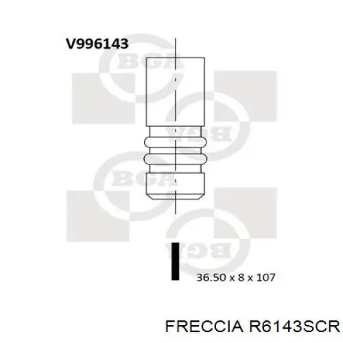 Клапан впускний Freccia R6143SCR ціна, від 5.36 USD