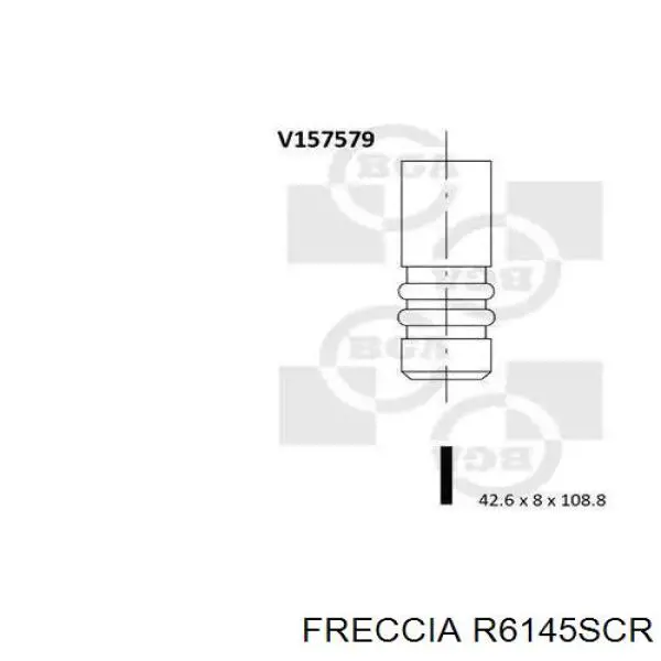 R6145SCR Freccia клапан впускний