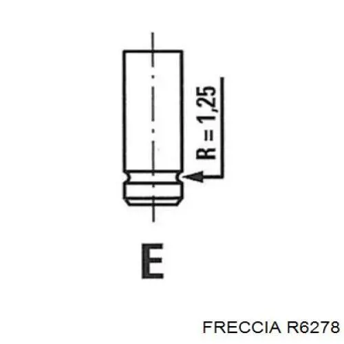 R6278 Freccia клапан випускний