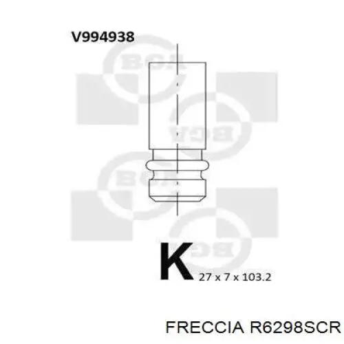 Купити R6298SCR Freccia Клапан впускний