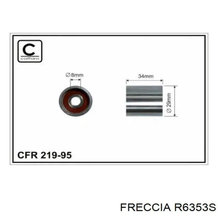 Клапана і штовхачі Freccia 6353S