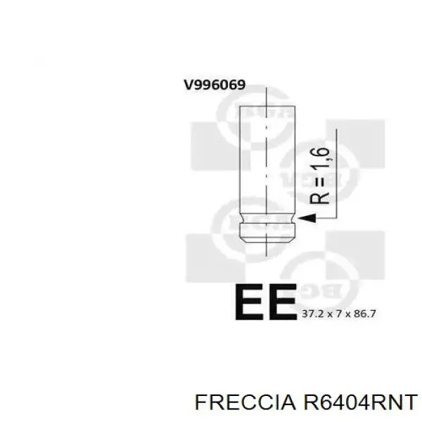 6404 Freccia клапан випускний
