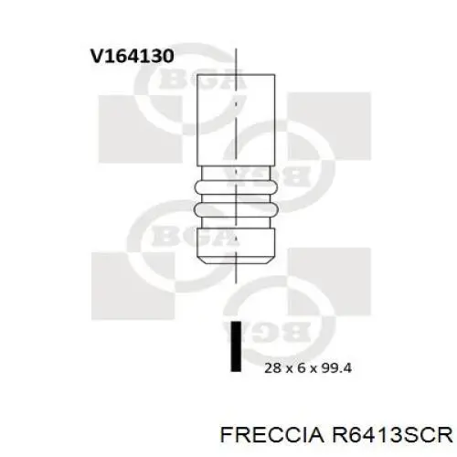 Купити R6413SCR Freccia Клапан впускний