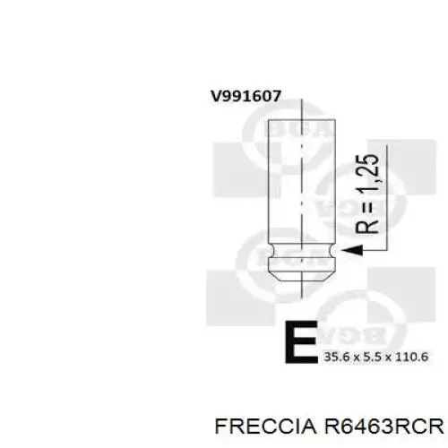 R6463RCR Freccia клапан випускний