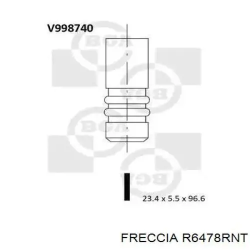 R6478RNT Freccia клапан випускний