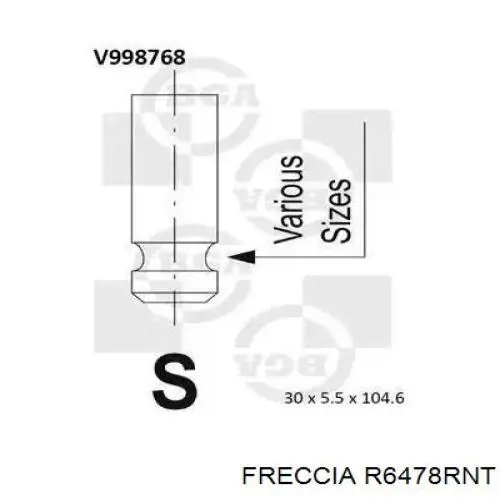 Вихлопний клапан Freccia R6478RNT ціна, від 7.81 USD