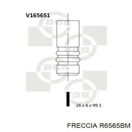 Купити R6565BM Freccia Клапан випускний