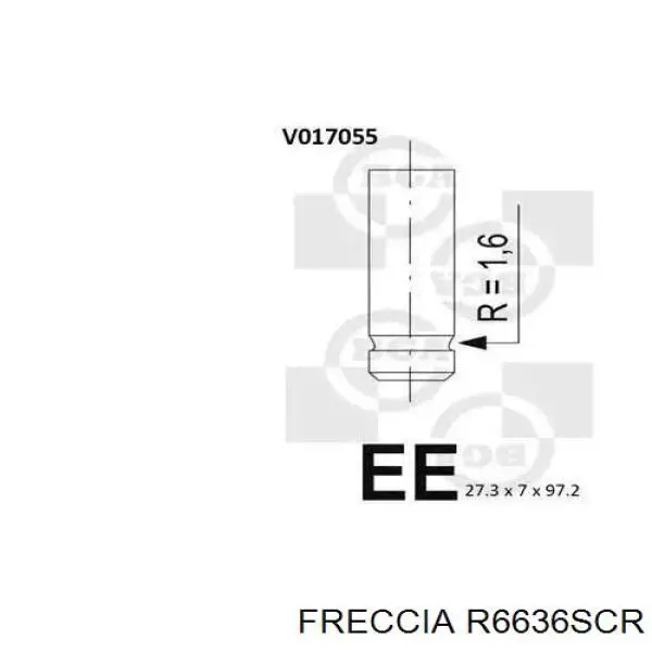 Купити R6636SCR Freccia Клапан впускний