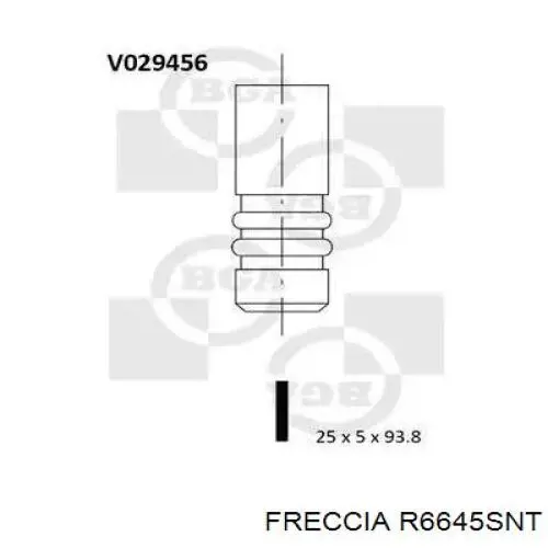 R6645SNT Freccia клапан впускний