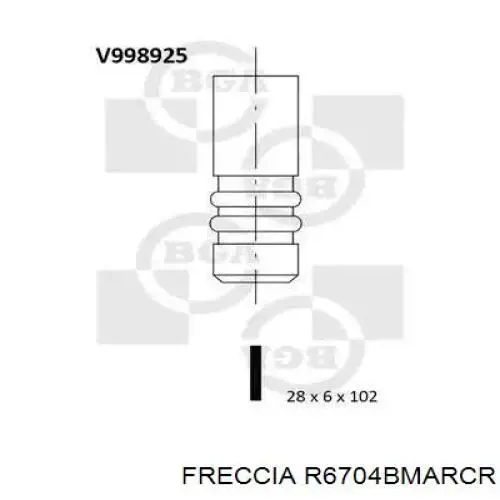 R6704BMARCR Freccia клапан випускний