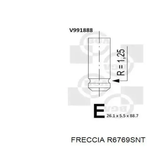 R6769SNT Freccia клапан впускний