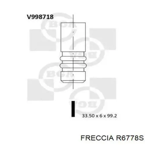 Купити R6778S Freccia Клапан впускний