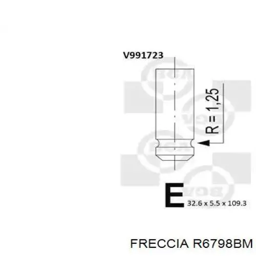 Купити R6798BM Freccia Клапан випускний