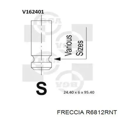 Вихлопний клапан Freccia R6812RNT ціна, від 7.10 USD