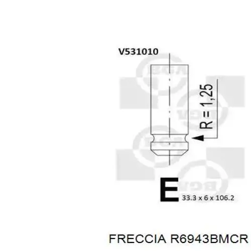 R6943BMCR Freccia клапан випускний