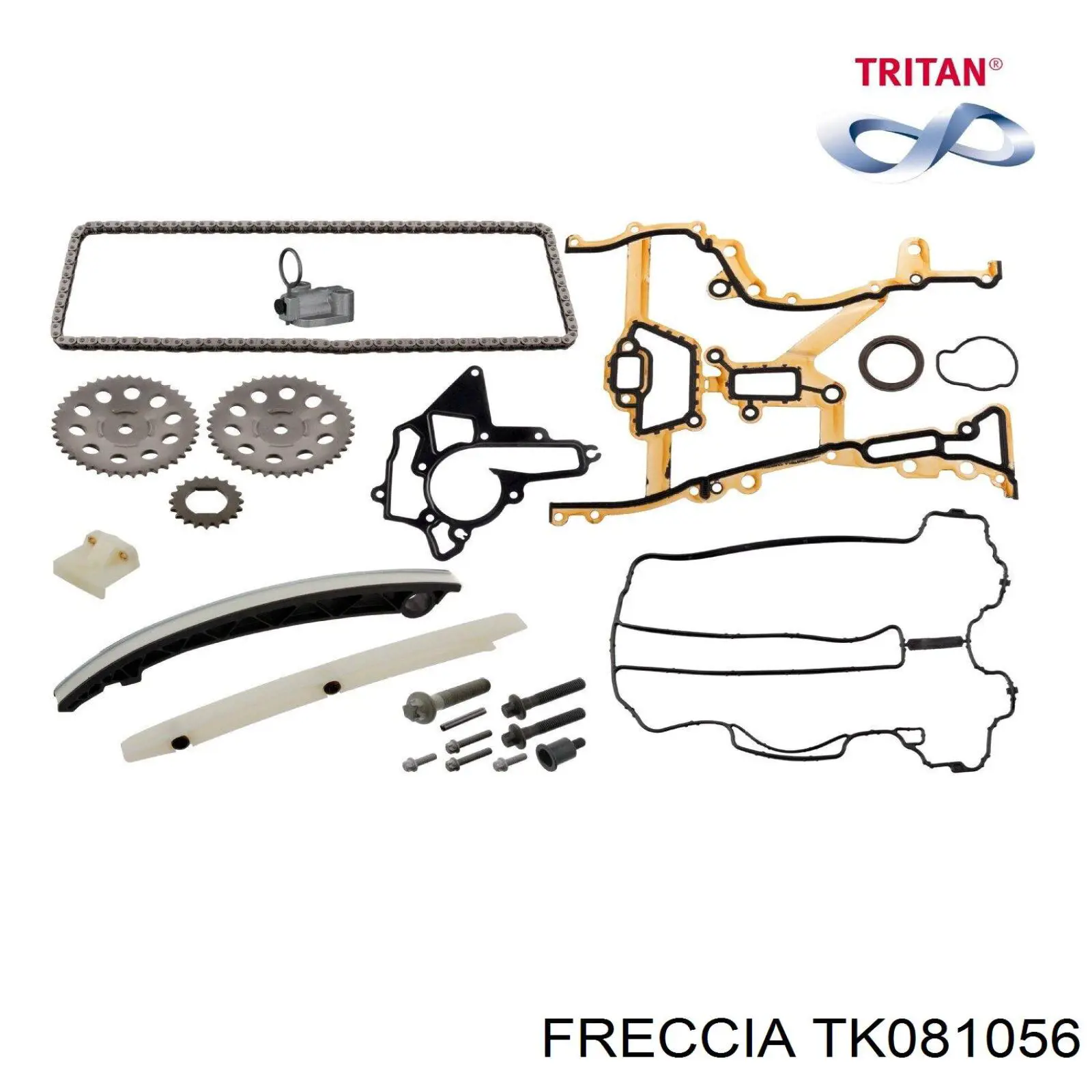 Ланцюг ГРМ, комплект Freccia TK081056 ціна, від 55.73 USD