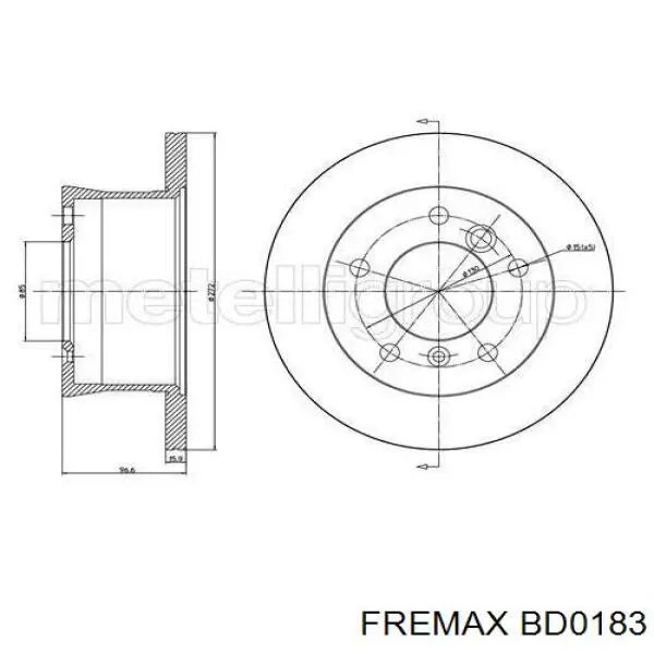 Гальмівні диски BD0183 Fremax