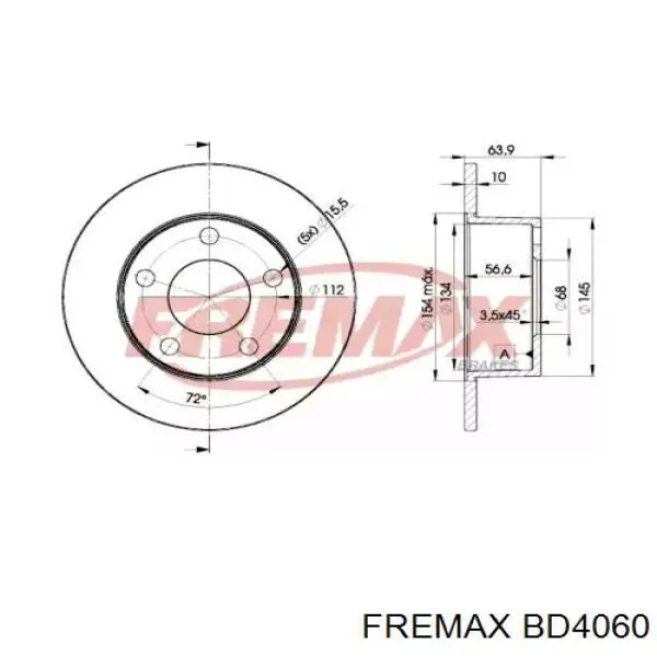 Гальмівні диски BD4060 Fremax