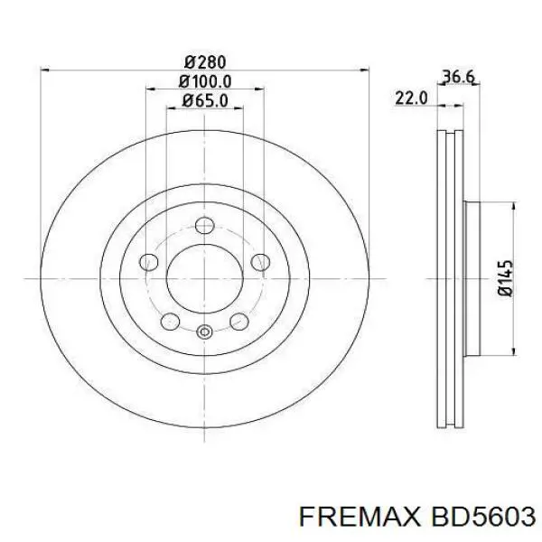 Купити BD5603 Fremax Ротор гальмівний