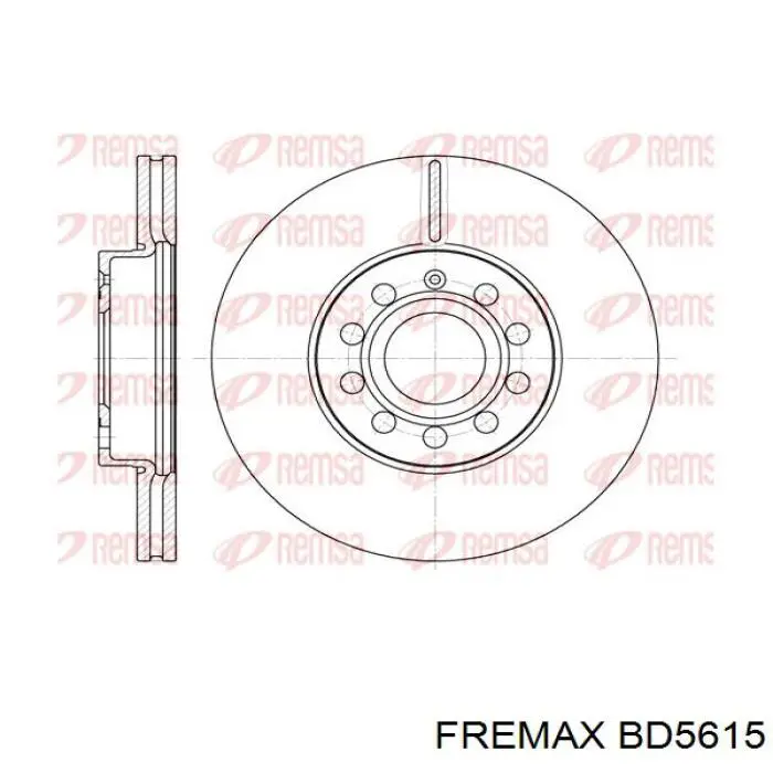Ремкомплект передніх гальм Fremax BD5615 ціна, від 38.11 USD
