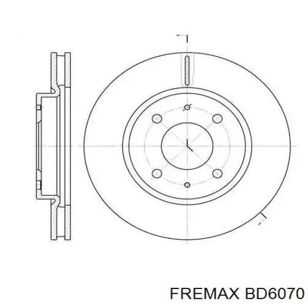 Купити BD6070 Fremax Ротор гальмівний
