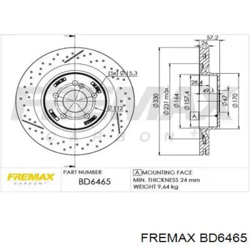 Задні дискові гальма ABS 18485 ціна, від 67.51 USD