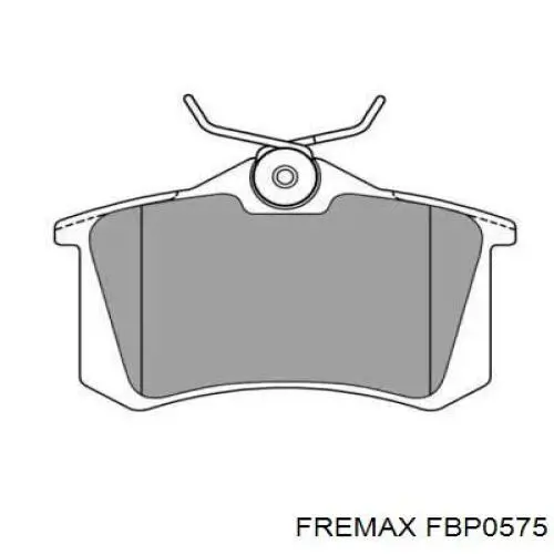 FBP0575 Fremax колодки гальмові задні, дискові