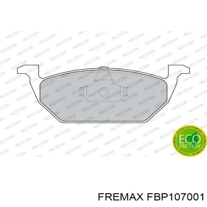 Гальмівні колодки Fremax FBP107001 ціна, від 19.00 USD