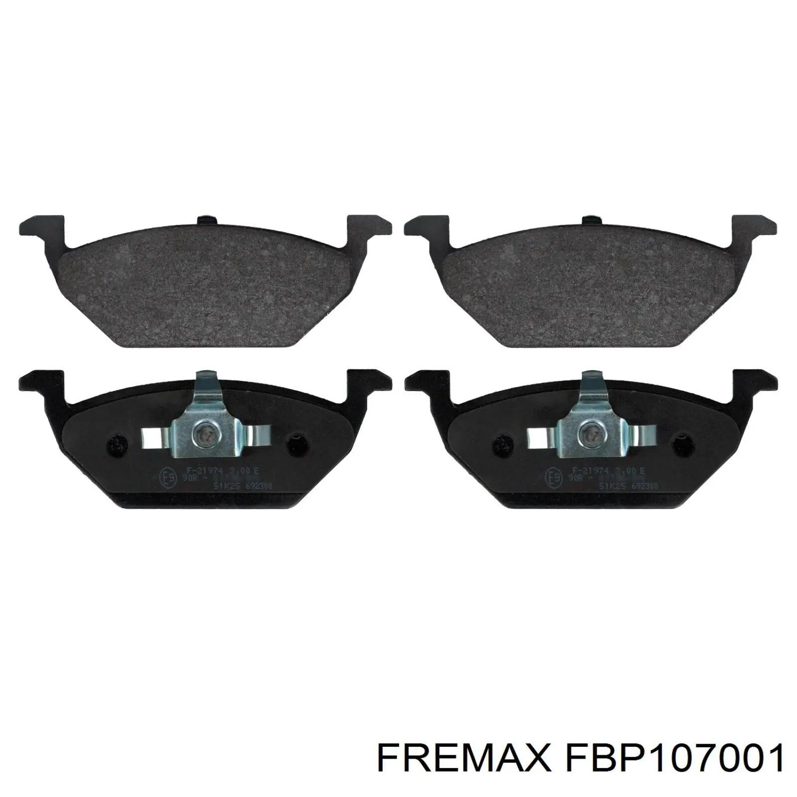Купити FBP107001 Fremax Колодки гальмівні передні, дискові