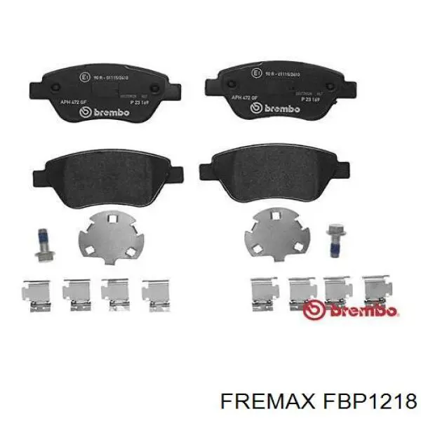 Колодки гальмівні передні, дискові FBP1218 Fremax