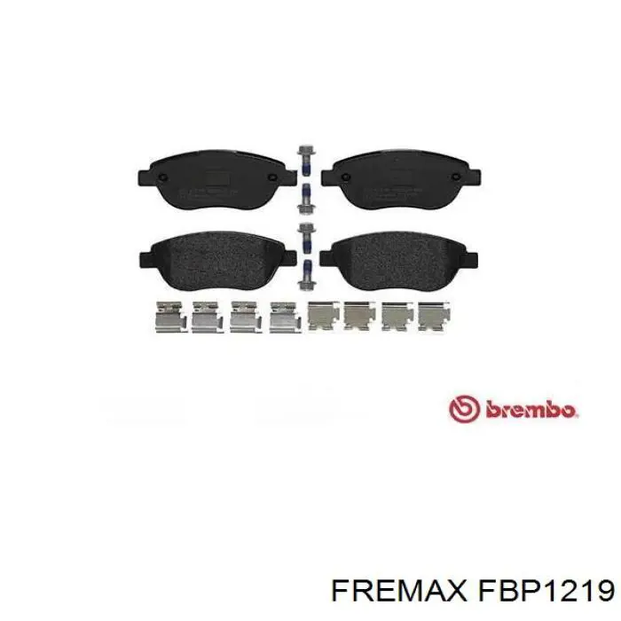 Колодки гальмівні передні, дискові FBP1219 Fremax