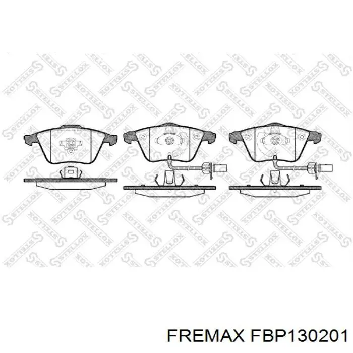 Купити FBP130201 Fremax Колодки гальмівні передні, дискові
