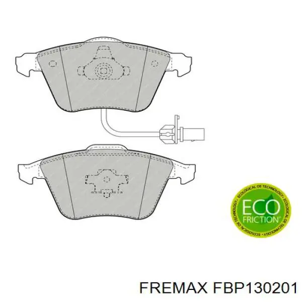 Гальмівні колодки Fremax FBP130201 ціна, від 31.34 USD
