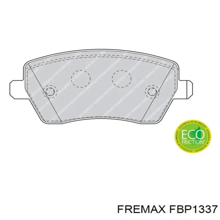 FBP1337 Fremax колодки гальмівні передні, дискові