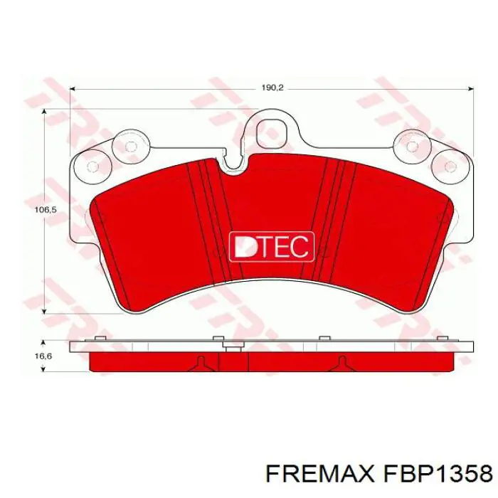 Тормозні колодки Fremax FBP1358