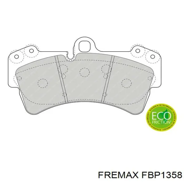 Гальмівні колодки Fremax FBP1358 ціна, від 41.74 USD