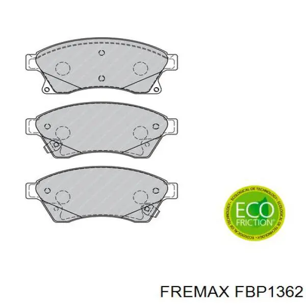 Гальмівні колодки Fremax FBP1362 ціна, від 23.49 USD