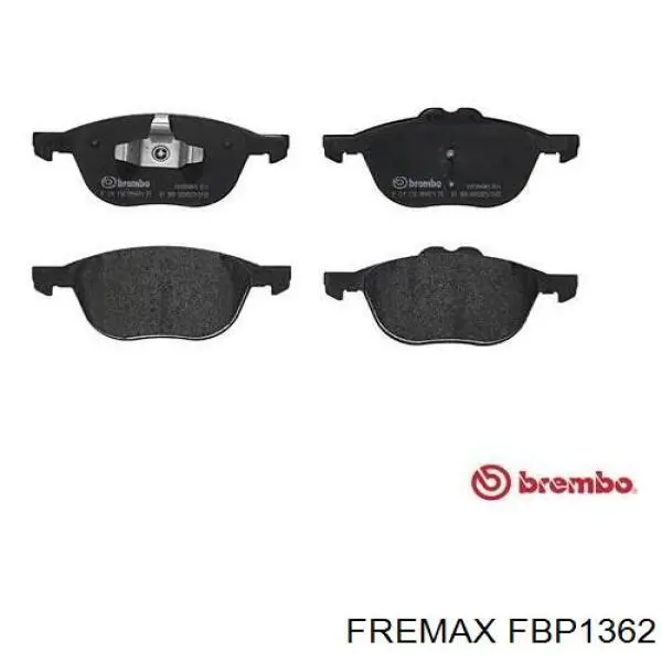 Купити FBP1362 Fremax Колодки гальмівні передні, дискові