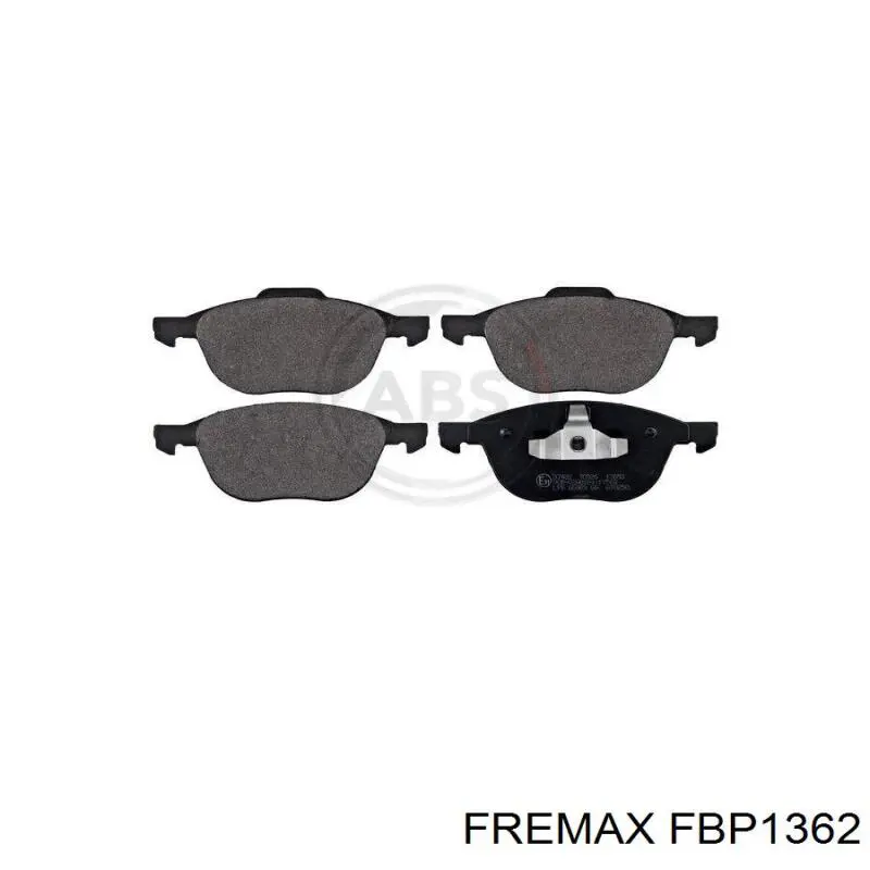 Купити FBP1362 Fremax Колодки гальмівні передні, дискові