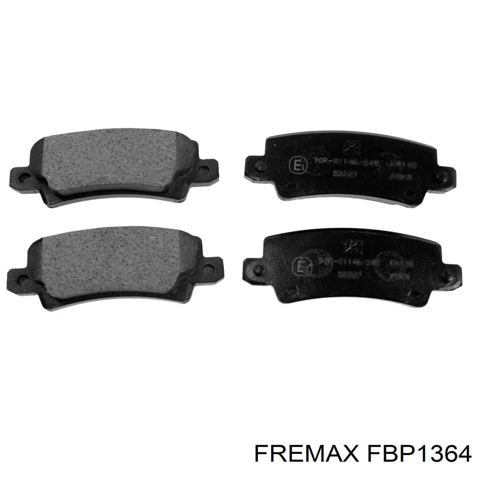 Колодки гальмові задні, дискові FBP1364 Fremax