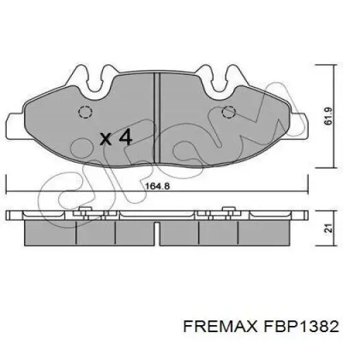 Тормозні колодки Fremax FBP1382