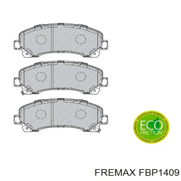Купити FBP1409 Fremax Задні колодки