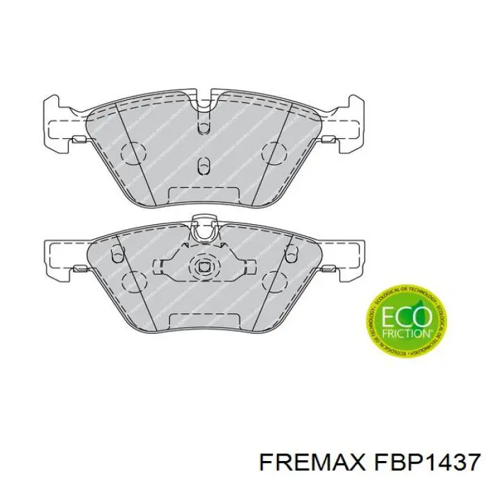 Купити FBP1437 Fremax Колодки гальмівні передні, дискові