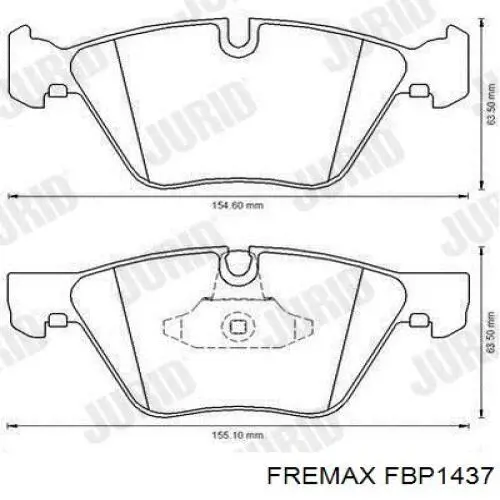 FBP1437 Fremax Передні гальмівні колодки
